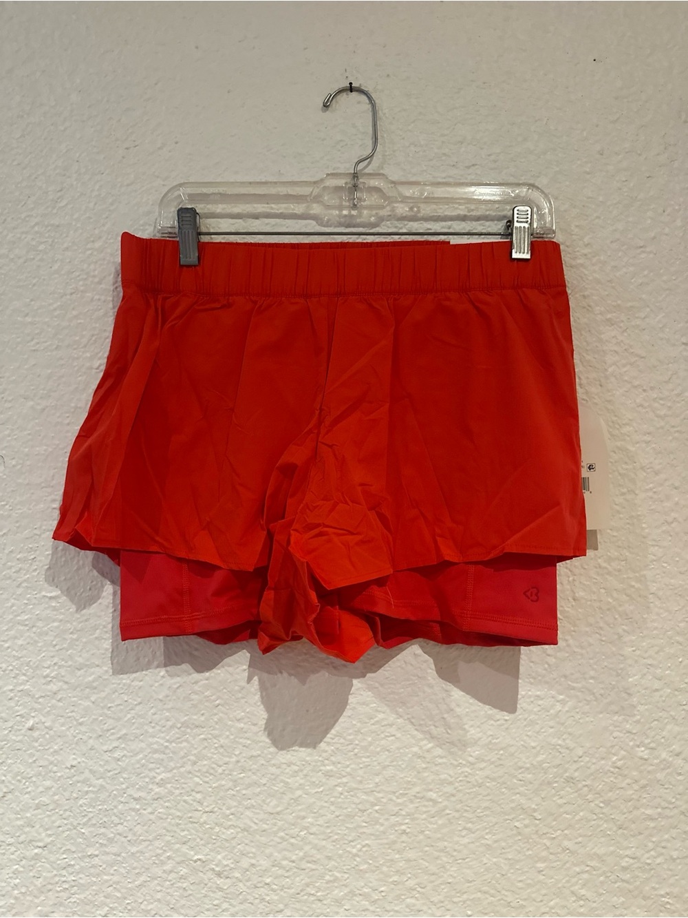 Ladies Red color Athletic Shorts